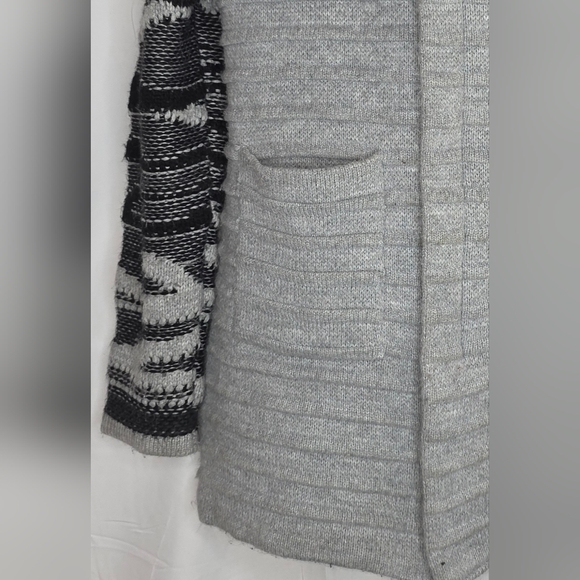 LCR Black Edition Gray Black Hooded Sweater Jacket Slim Size Large BW3175 - Picture 4 of 11